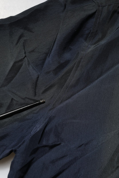 Black Silk Short Sleeves Men Casual Shirt