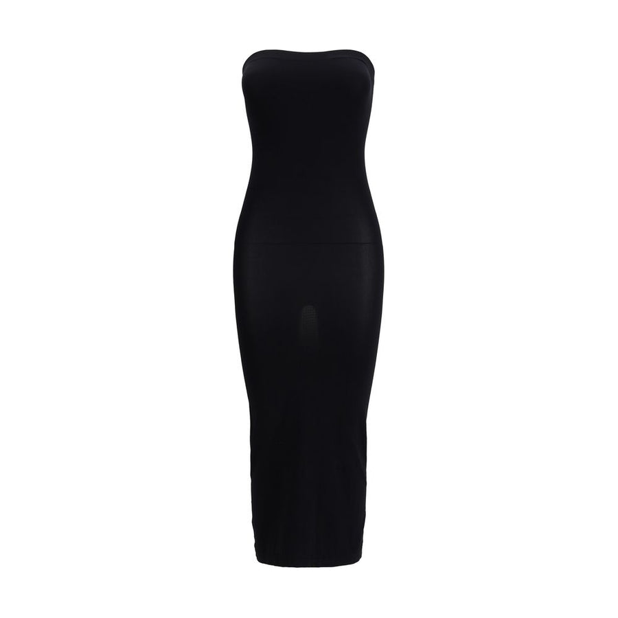Black Polyamide Casual Dress