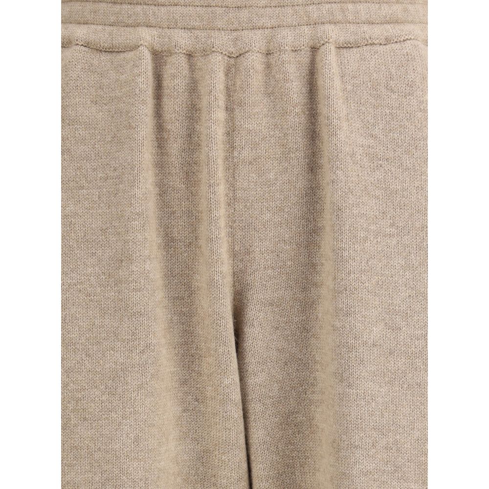 Beige Cashmere Pants