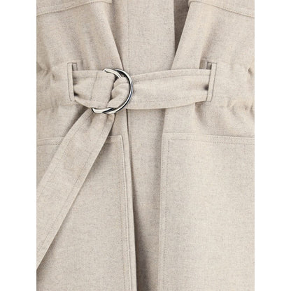 Beige Wool Coat