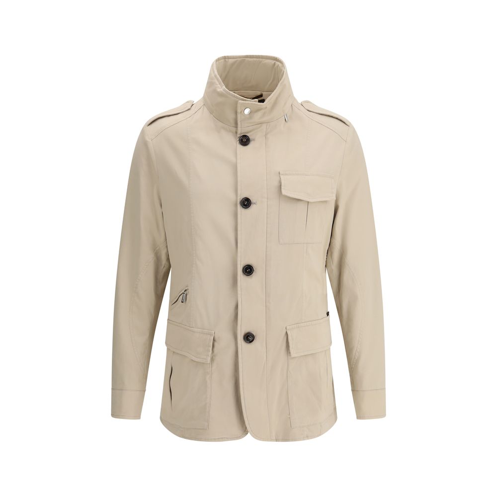 Beige Cotton Coat