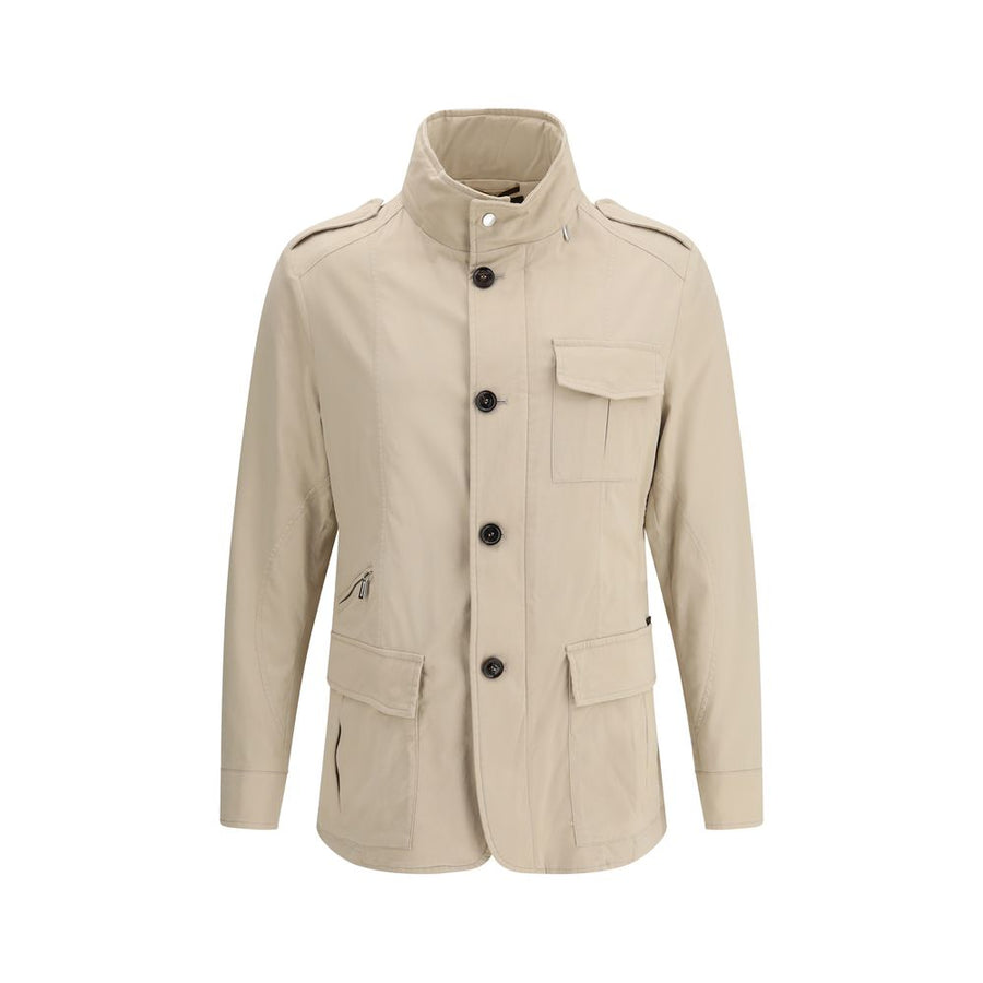 Beige Cotton Coat