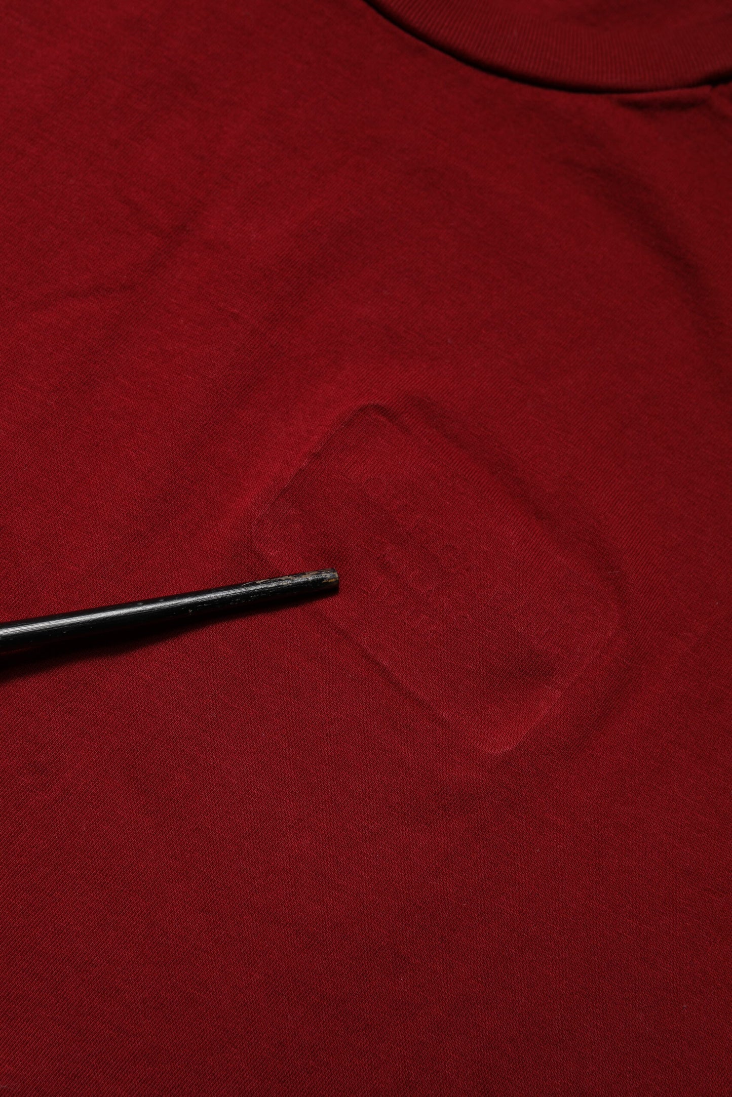 Dark Red Men Crew Neck Short Sleeve T-shirt