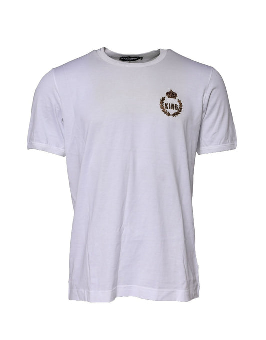 White King Crown Cotton Crew Neck T-shirt