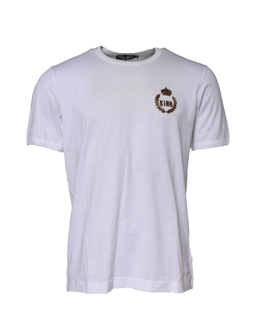 White King Crown Cotton Crew Neck T-shirt