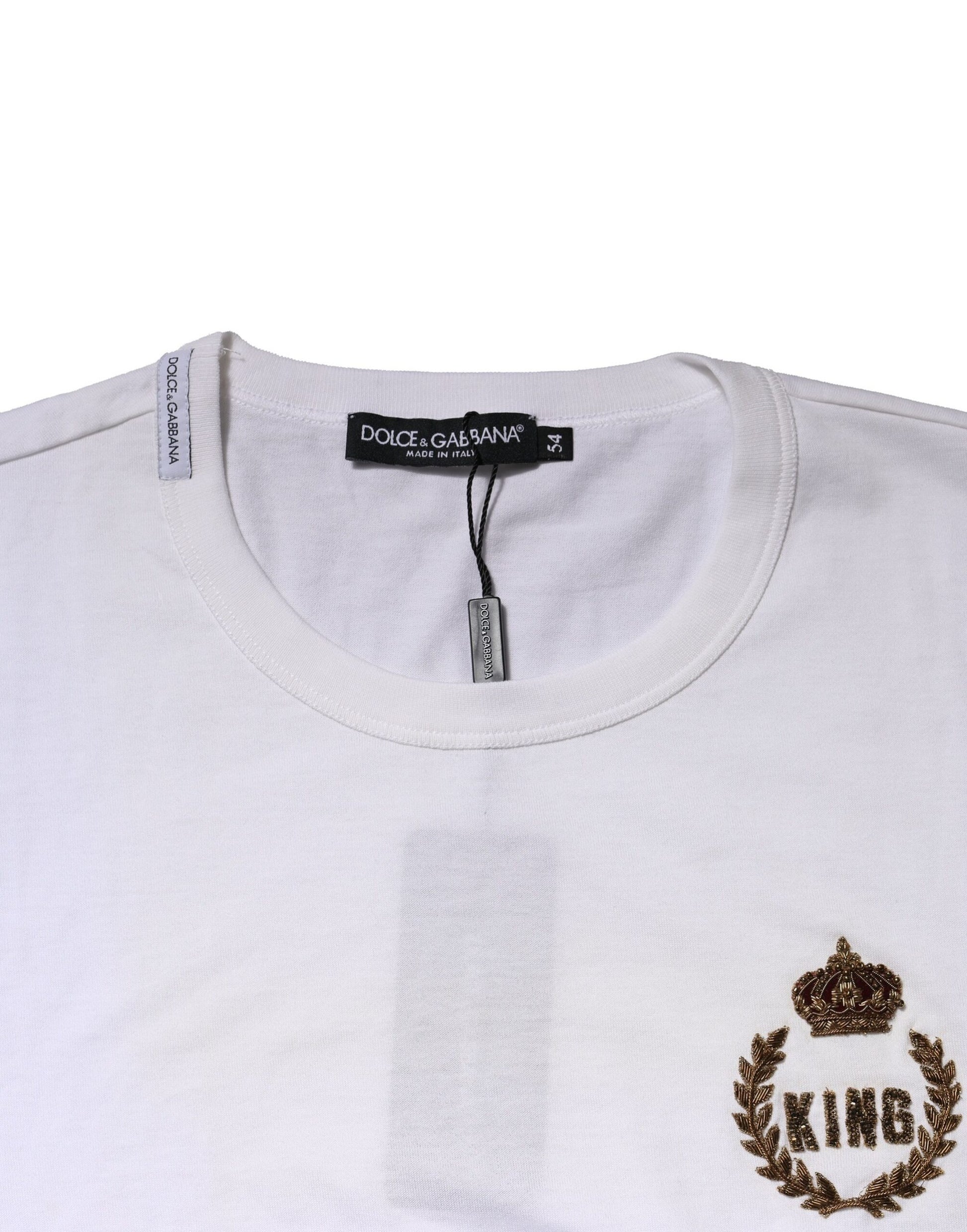 White King Crown Cotton Crew Neck T-shirt
