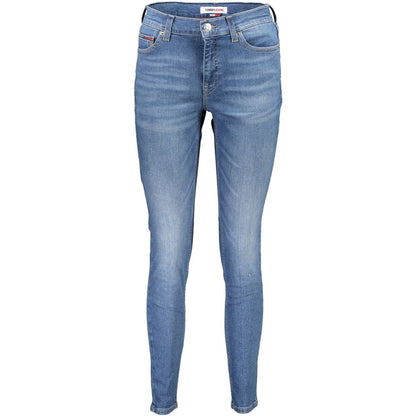 Blue Cotton Women Skinny Jean