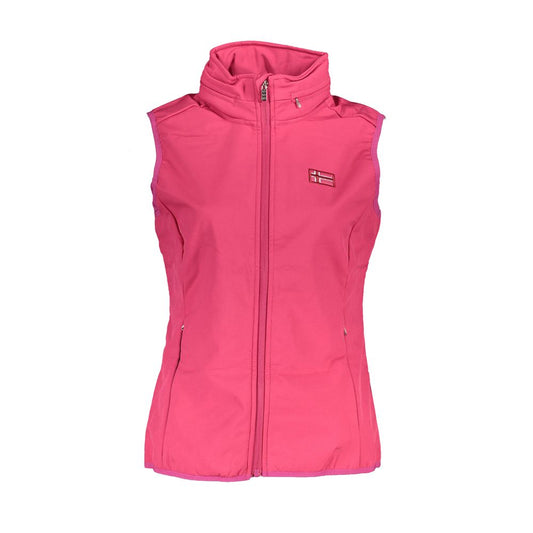 Pink Polyester Women Jacket