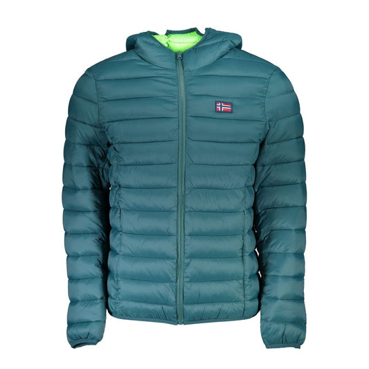 Green Polyamide Men Jacket