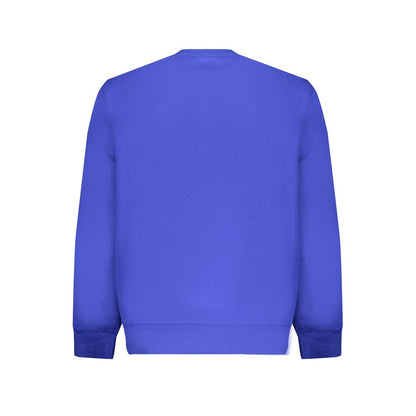 Blue Cotton Men Sweater