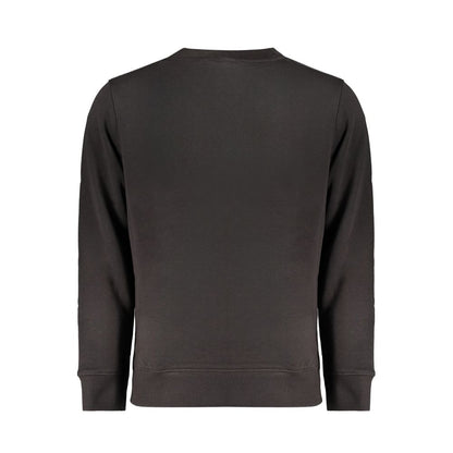 Black Cotton Men Sweater