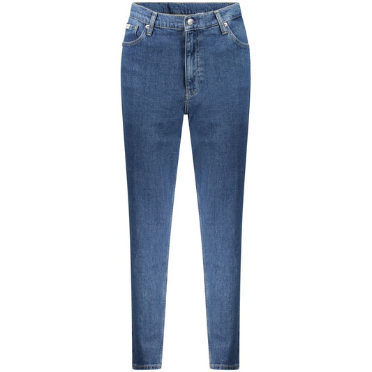 Blue Cotton Women Jeans