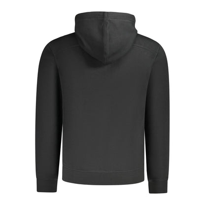 Black Cotton Men Sweater