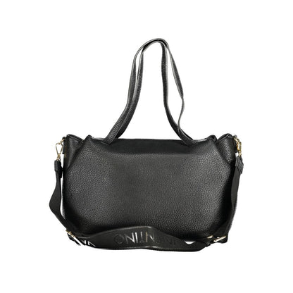 Black Polyethylene Women Handbag
