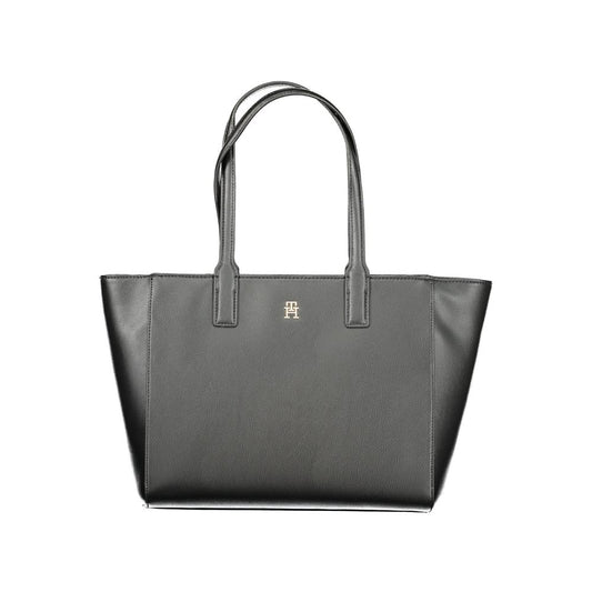 Black Recycled Polyester Women Handbag