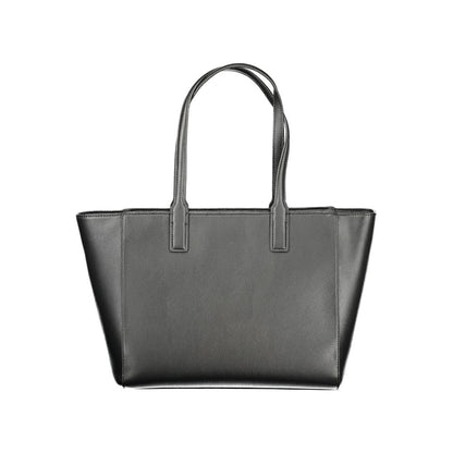 Black Recycled Polyester Women Handbag