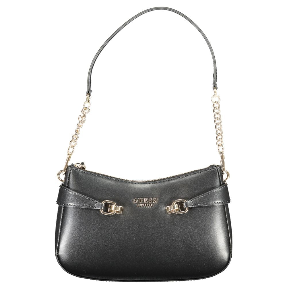 Black Polyethylene Women Handbag