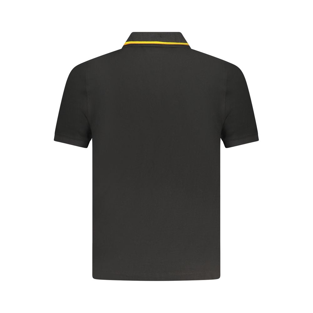 Black Cotton Polo Shirt