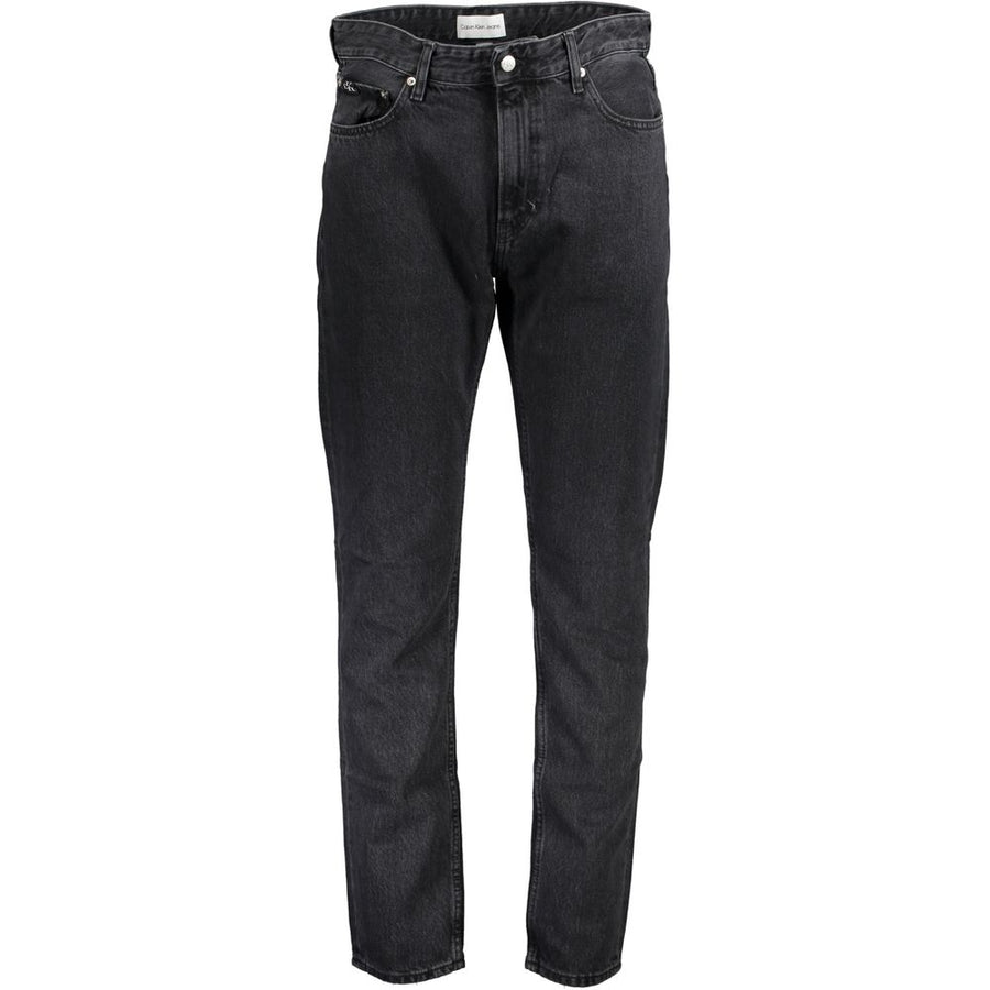 Black Cotton Men Jeans