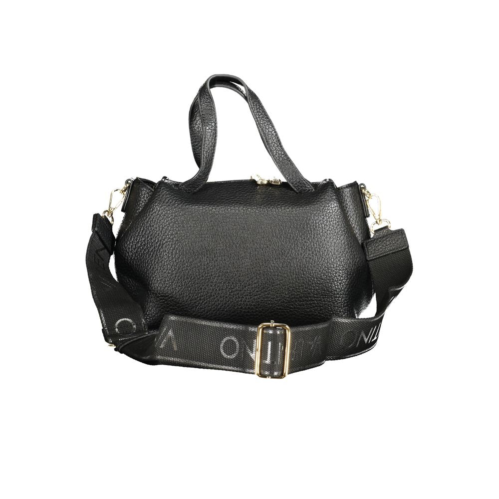 Black Polyethylene Women Handbag