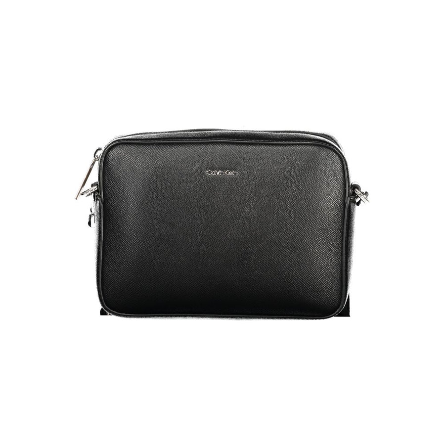Black Polyethylene Women Handbag
