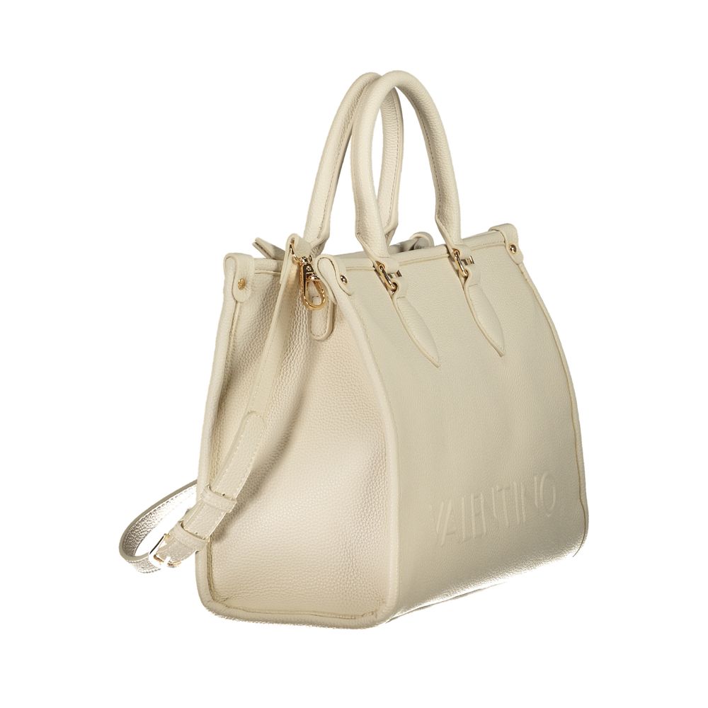 Beige Polyethylene Handbag