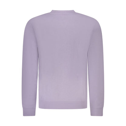 Purple Cotton Men Sweater