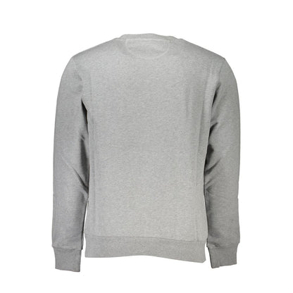 Gray Cotton Men Sweatshirt