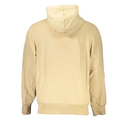 Beige Cotton Men Sweater