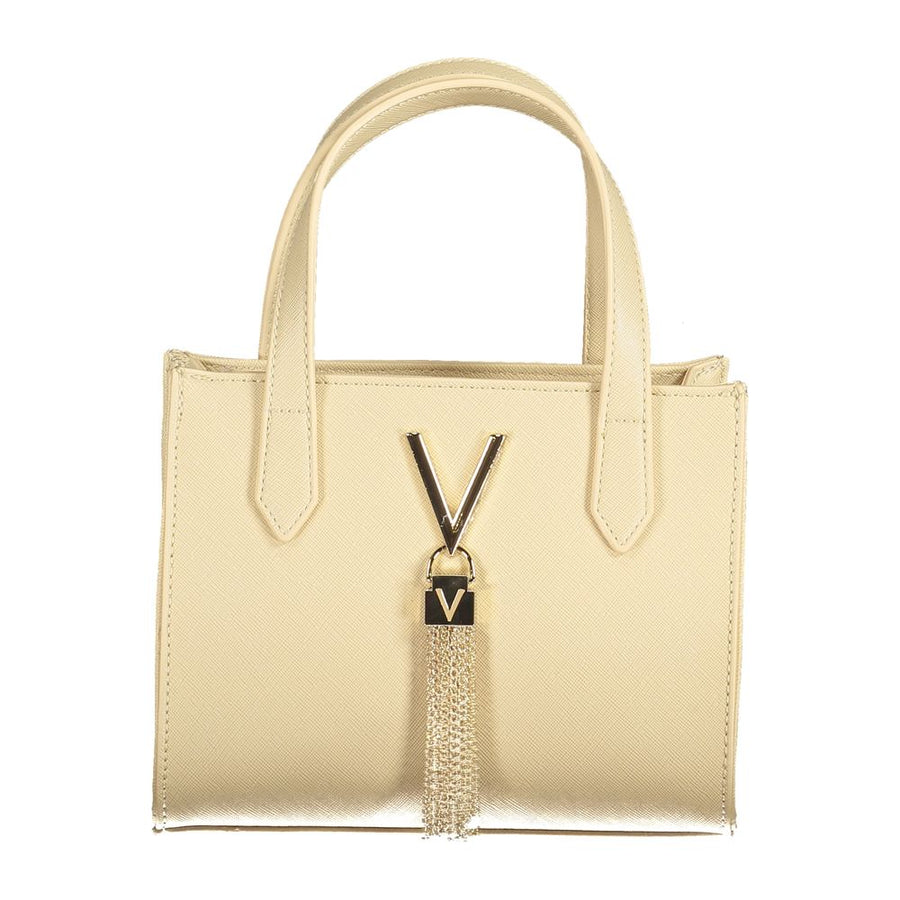 Beige Polyethylene Women Handbag