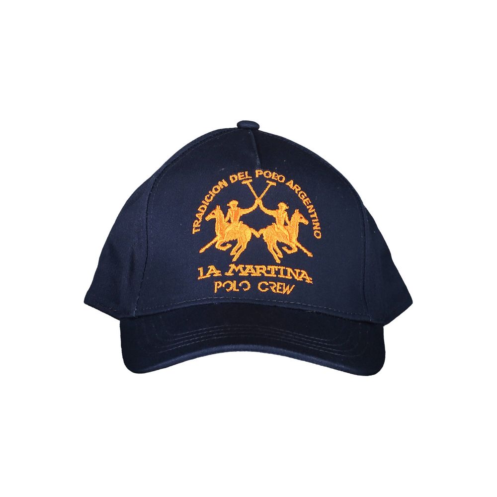 Blue Cotton Men Cap