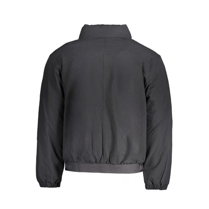 Black Polyester Men's Jacket