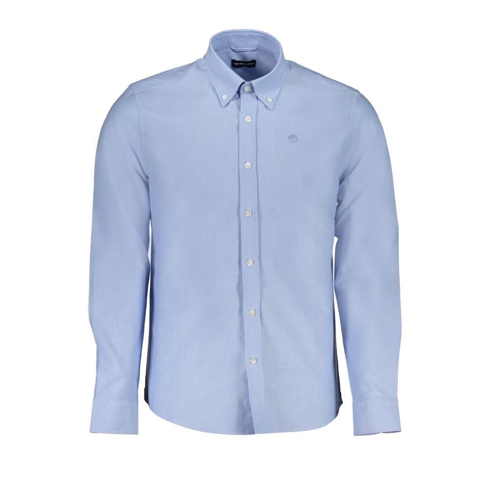 Light Blue Cotton Men Shirt