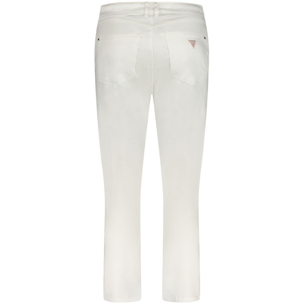 White Cotton Women Skinny Jean