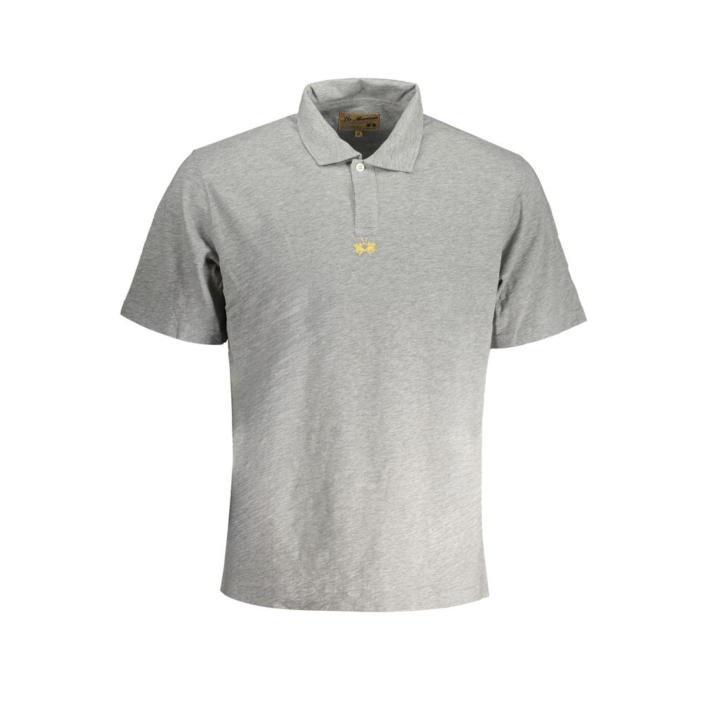 Brown Cotton Men Polo Shirt
