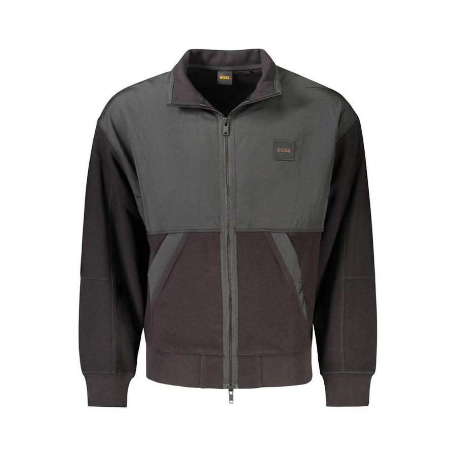 Black Cotton Men's Jacket