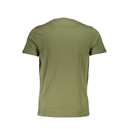 Green Cotton Men T-Shirt