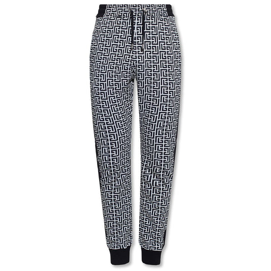 Black Cotton Jeans & Pant