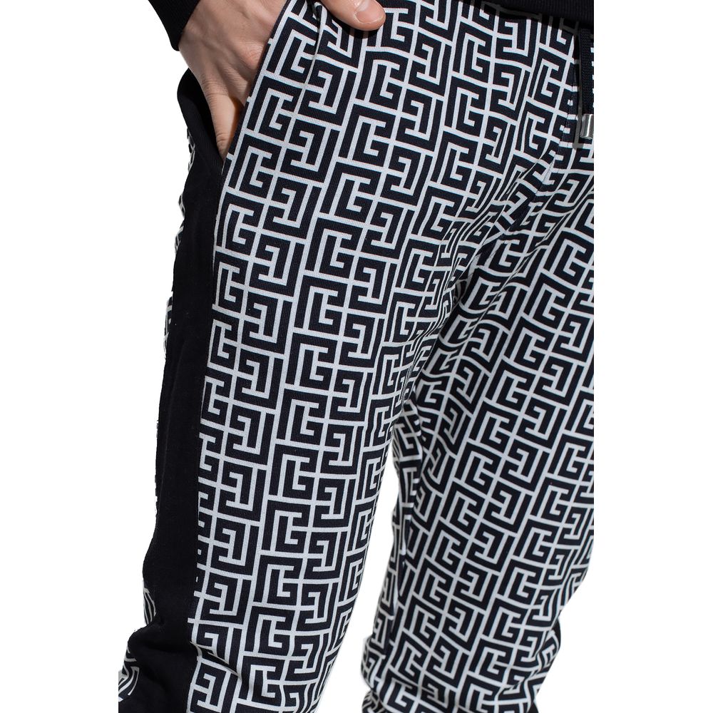 Black Cotton Men Sweatpant