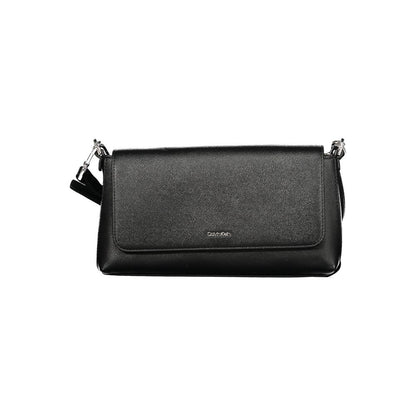 Black Polyethylene Women Handbag