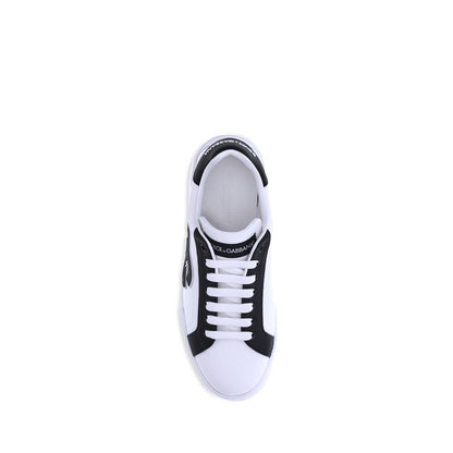 Black Calf Leather Bos Taurus Low Top Sneakers