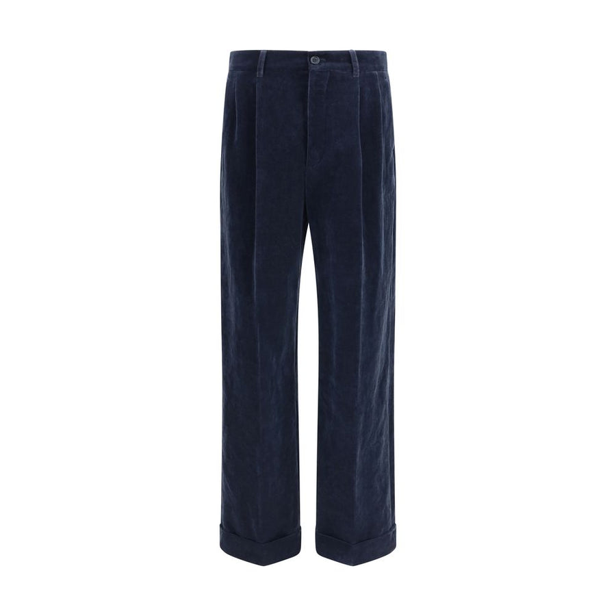 Blue Cotton Pants