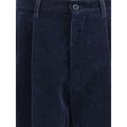 Blue Cotton Pants