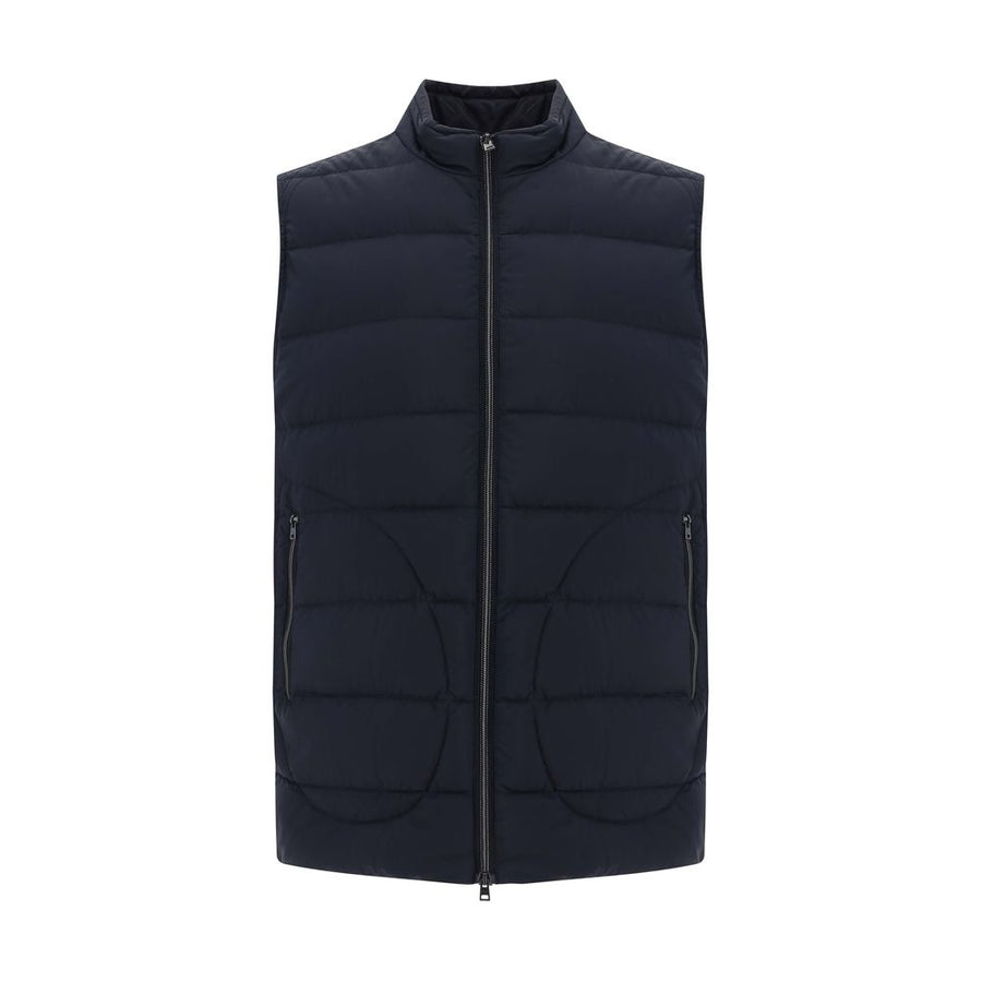 Black Polyamide Sleveless Jacket