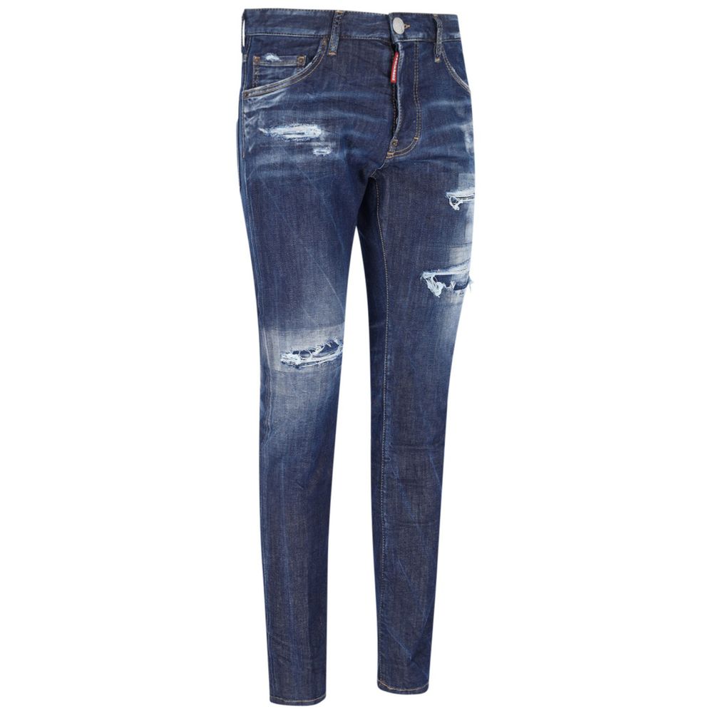 Blue Cotton Men Jeans
