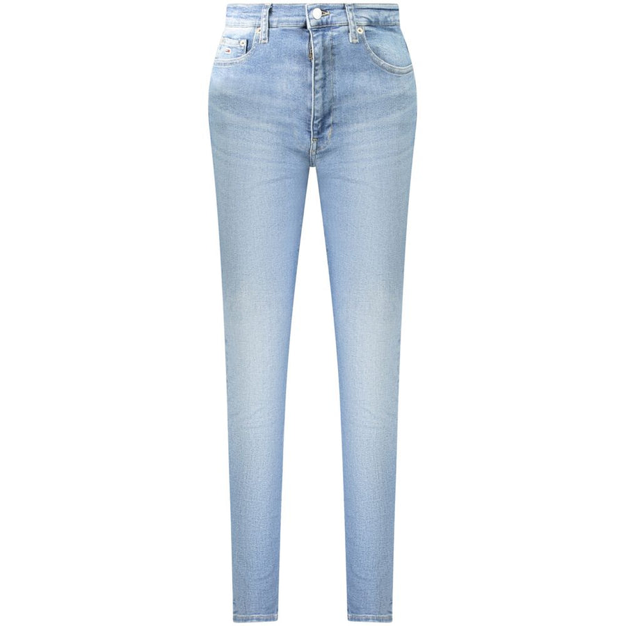 Blue Cotton Women Jeans