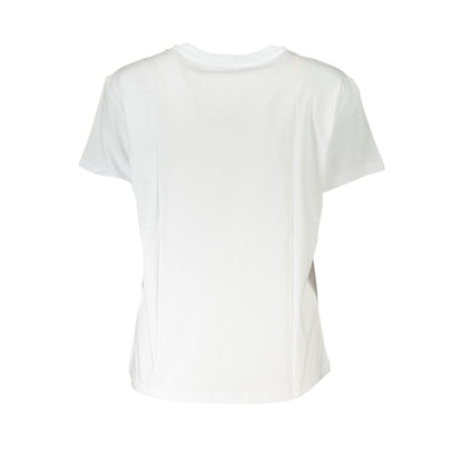White Cotton Women T-Shirt