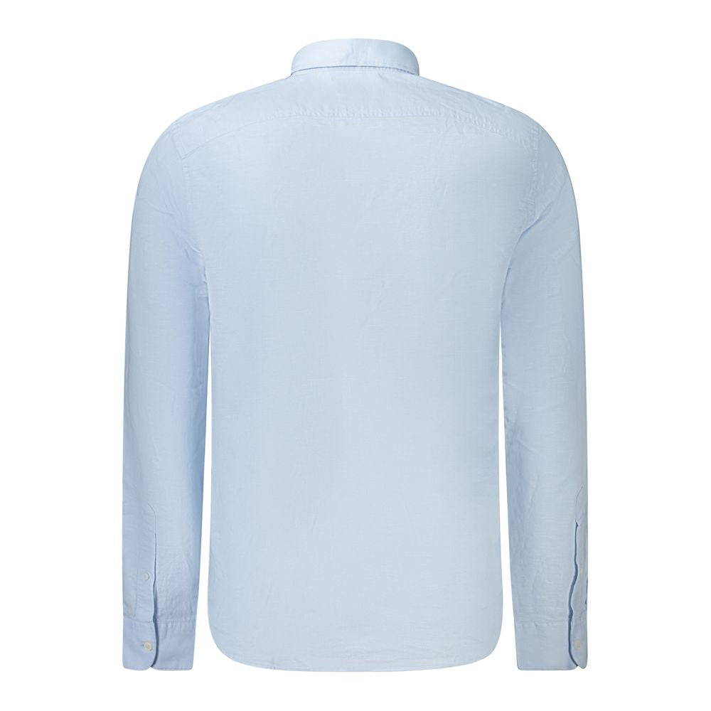 Light Blue Cotton Men Shirt