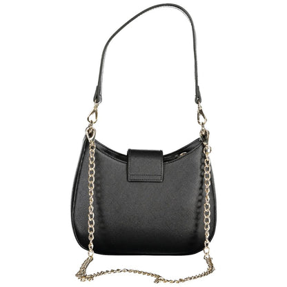 Black Polyethylene Women Handbag