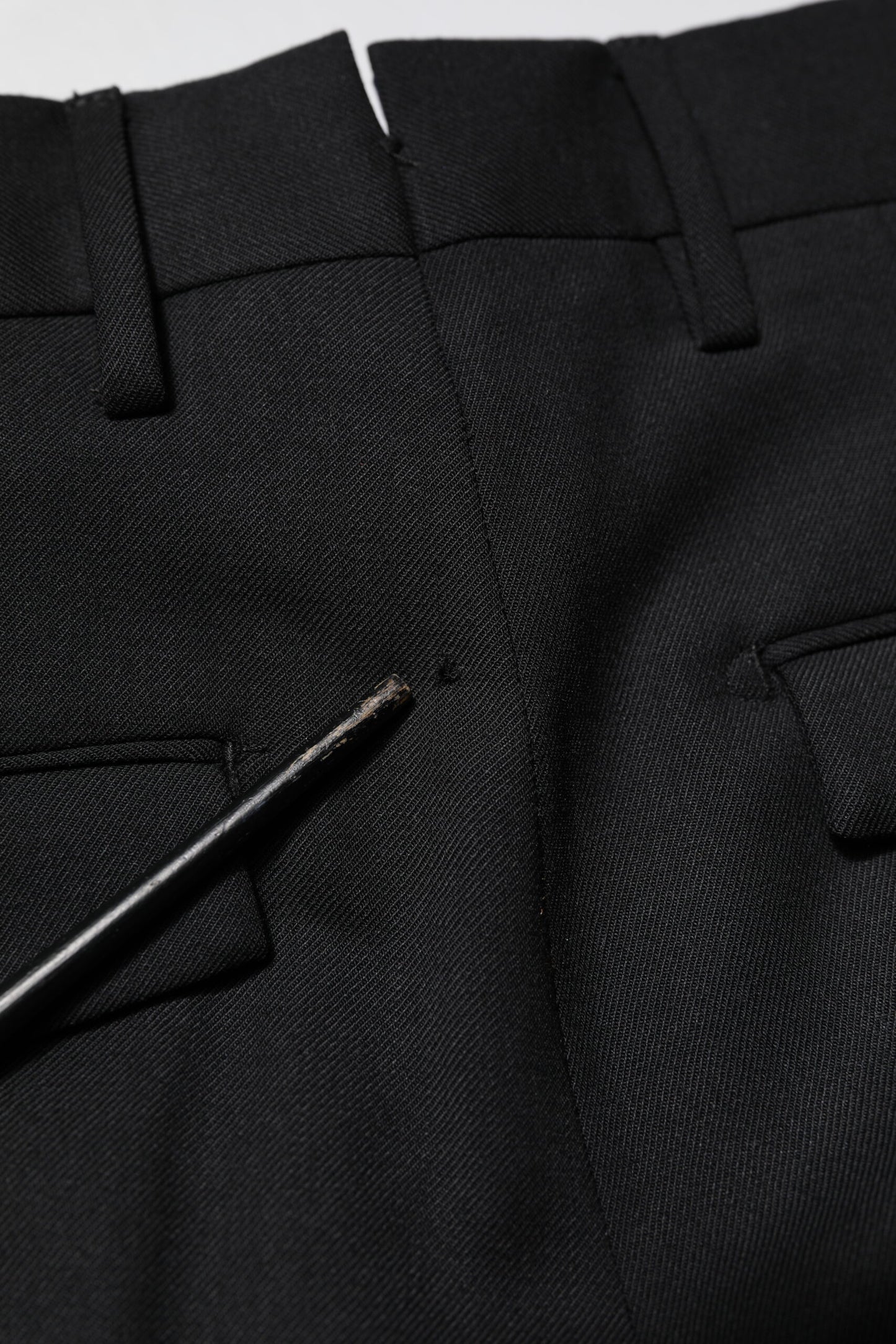 Black Solid Formal Tapered Men Dress Pants